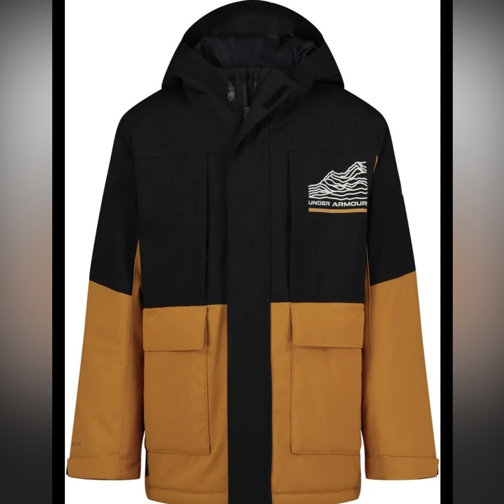 Under Armour Boys Eagle Up Winter Jacket And Snow Bib Set